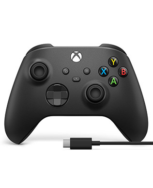 Xbox Wireless Controller with USB-C Cable - Carbon Black for Xbox Series X