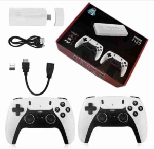 M22 GameBox Console – Wireless Retro Gaming Stick with 4K HDMI & Dual Controllers