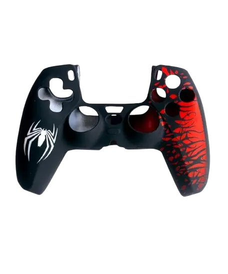 PS5 CONTROLLER SILICON SPIDERMAN EDITION WITH THUMB GRIPS | Anti-Slip Grip