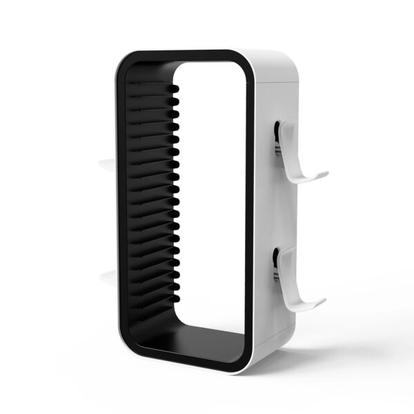 Linyuvo Game Disc Rack Stand – PS4/PS5 Game Holder (Blue, Red, Black)