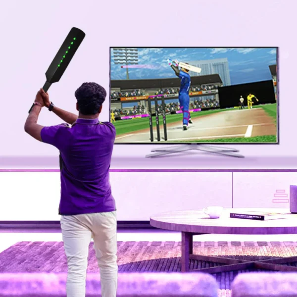 MetaShot Smart Cricket Bat – Play Cricket Games on TV & Mobile | Interactive Gaming Bat