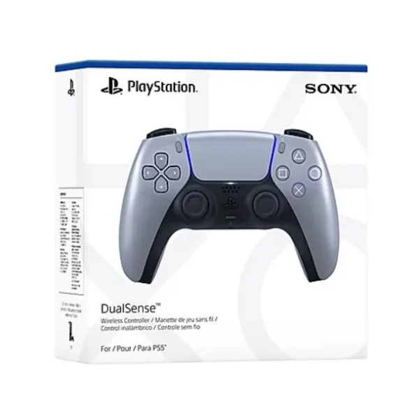 silver Sony PS5 DualSense Wireless Controller โ Sterling Silver