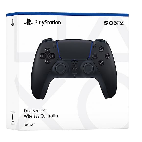 ps5-remote-blk-1 Sony DualSense™ Wireless Controller – Midnight Black | Official PS5 Controller