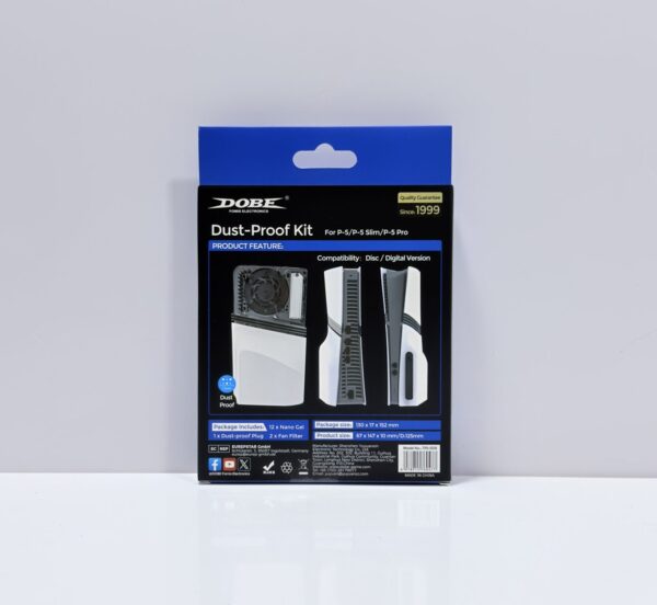 DOBE Dust Proof Kit for PS5 Fat, Slim & Pro – Fan Protector & Port Protection