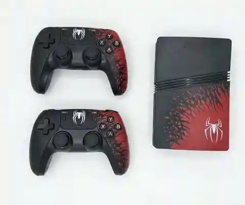 GS5 Pro Spider-Man Edition – Retro Gaming Console with Wireless Controllers